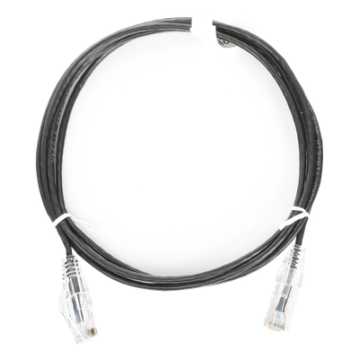 Cable de Parcheo Slim UTP Cat6 / 28 AWG / 2 m (6.56 ft) / 1 Gbps / RJ45 Chapado en Oro