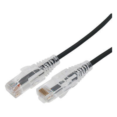 Cable de Parcheo Slim UTP Cat6A / 10 m (32.81 ft) / 28 AWG / RJ45 / Negro