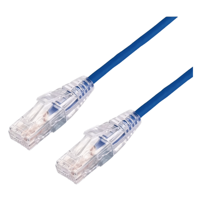 Cable de Parcheo Slim UTP Cat6A / 2 m (6.56 ft) / 28 AWG / Azul / RJ45