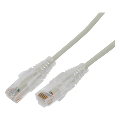 Cable de Parcheo Slim UTP Cat6A / 5 m (16.40 ft) / 28 AWG / Gris / RJ45