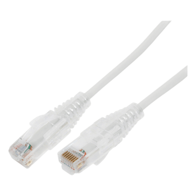 Cable de Parcheo Slim UTP / Cat6A / 7 m (22.97 ft) / 28 AWG / Blanco