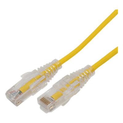 Cable de Parcheo Slim UTP / Cat6A / 7 m (22.97 ft) / 28 AWG / Amarillo