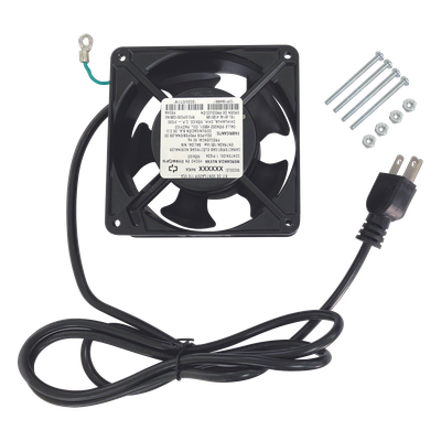Ventilador de Gabinete / 110 VCA / 12 x 12 cm / 38 CFM / 1.6 m Cable NEMA 5-15 / 20,000 Horas