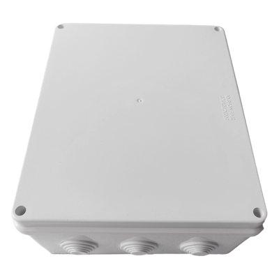 Caja de Derivación para Exterior / IP65 / IK07 / 12 Entradas / 300 x 250 x 120 mm (11.8 x 9.8 x 4.7 in) / ABS Industrial
