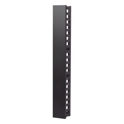 Organizador de Cable Vertical / 21 UR / Capacidad 260 Cat5 / 225 Cat6 / Acero Sólido / Tapa Integrada / 932 mm (3.06 ft) de Altura