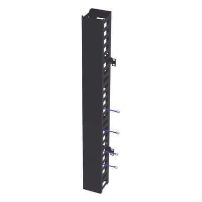 Organizador Vertical de Cables / 24U / Para Rack Abierto / Compatible con EIQR3224 y EIRL5524DR / Incluye Brackets de Montaje