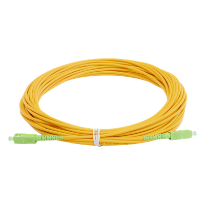 Jumper de Fibra Óptica / SC/APC a SC/APC / Monomodo OS2 / 15 m (49.21 ft) / Simplex / 3 mm