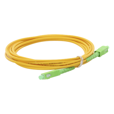 Jumper de Fibra Óptica / SC/APC-SC/APC / Monomodo OS2 / Simplex / 2 m (6.56 ft) / 3 mm
