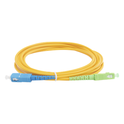 Jumper de Fibra Óptica / Monomodo OS2 / SC/APC-SC/UPC / Simplex / 3 Metros (9.84 Pies) / 3mm