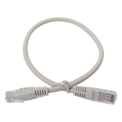 Cable de Parcheo UTP Cruzado Cat6 / 0.4m (1.31 ft) / Sin Blindaje / RJ45 8(8) / Gris
