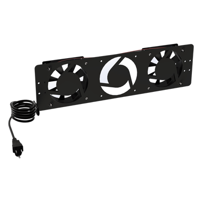 Kit de Ventiladores para Gabinete / 110 Vca / 12 x 12 cm / 76 CFM Total / Clavija Polarizada