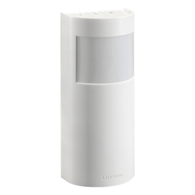 Sensor de Ocupación Inalámbrico / PIR de Haz Largo y Angosto / Cobertura 45.7 m (149.9 ft) / RF 18 m (59.1 ft) / Batería CR123 10 Años / Compatible RadioRA y Vive