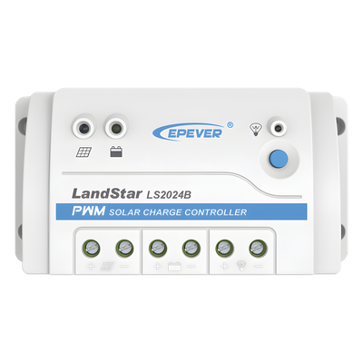 Controlador Solar PWM / 20 A / 12/24 VCC / RS-485 / Baterías Gel-AGM-Selladas / Parámetros Configurables