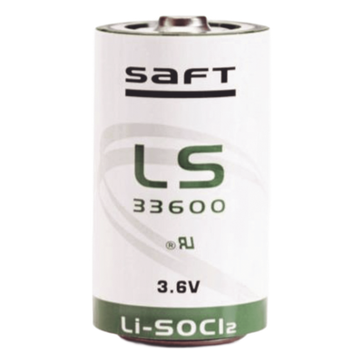 Batería de Litio Industrial / Tamaño D / 3.6 V / 17 Ah / 61.2 Wh / Pulso 400 mA / Hermética Vidrio-Cristal