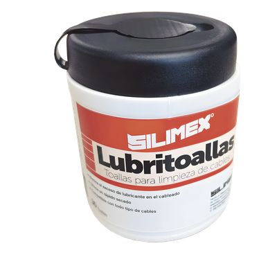 Lubritoallas para Cables / Doble Textura Rugosa y Suave / pH Neutro 7.0 / Secado Rápido / Envase Dispensador 30 Piezas