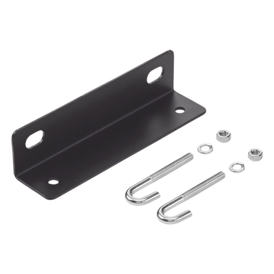 Soporte Final para Escalerilla / 12 in Ancho / Acero Galvanizado 2×2 in Calibre 10 / Recubrimiento Polvo RAL 9005 Negro / 1.9 lb / Kit Montaje Incluido