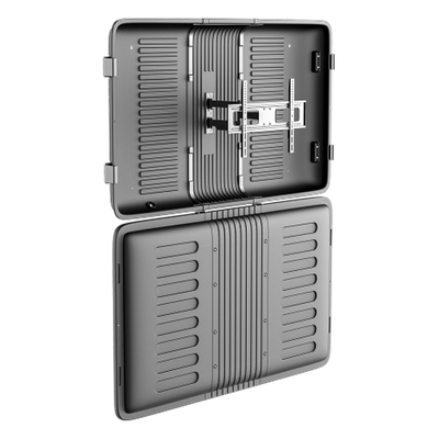 Enclosure para Pantalla / Hasta 75″ / Carga 50 kg (110 lbs) / IPX4 / Movimiento Completo / VESA 600×400