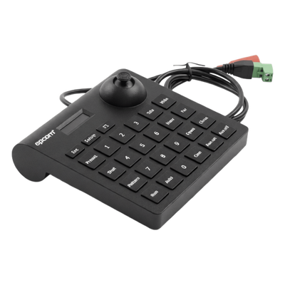Mini Teclado Controlador PTZ / LCD / Joystick Multidireccional / RS-485 / 12VCC
