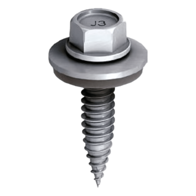 Tornillo Autoperforante / Acero Inoxidable A2 / Punta Endurecida / Arandela Selladora / Antideslizante / Espesor 17 mm