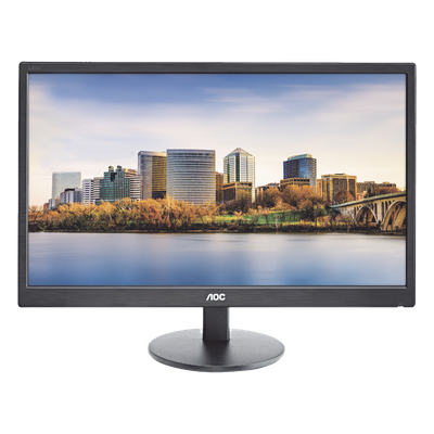 Monitor LED de 24″, Resolución 1920 x 1080 Pixeles con Entradas de Video VGA/HDMI. Panel MVA y Altavoces Integrados. Compatible VESA