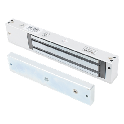 Chapa Magnética Electromagnética / 280 kg (617.3 lbs) / LED Ultra-Brillante / Sensor de Estado / 12/24 VCC / Aluminio Anodizado