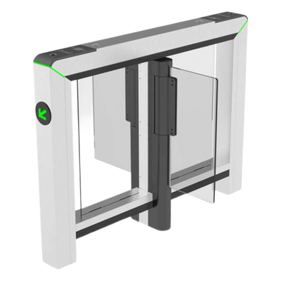 Torniquete central de doble carril / RFID-Fingerprint-QR / Anti-pinch y Anti-tailgating / Accesibilidad sillas de ruedas / Desbloqueo emergencia / Acero inoxidable SUS304