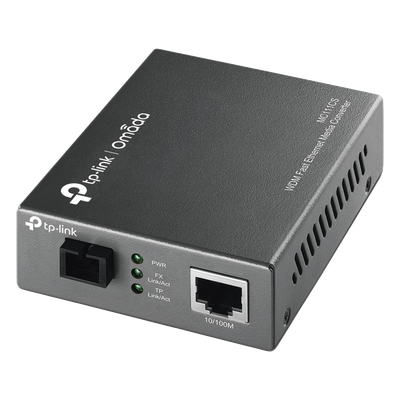 Convertidor de Medios WDM / Fibra Monomodo SC / 1 Puerto RJ45 10/100 Mbps / Alcance 20 km (12.4 mi) / Longitud de Onda 1550/1310 nm