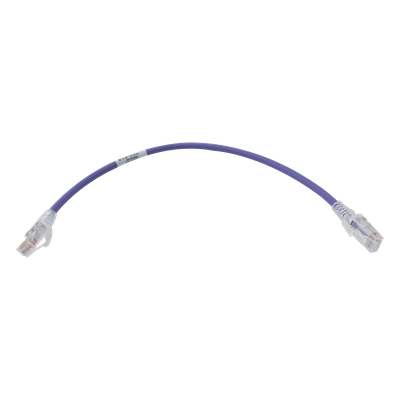 Patch Cord Modular Cat6 UTP / CM/LS0H / 0.3m (1 ft) / 26 AWG / Violeta