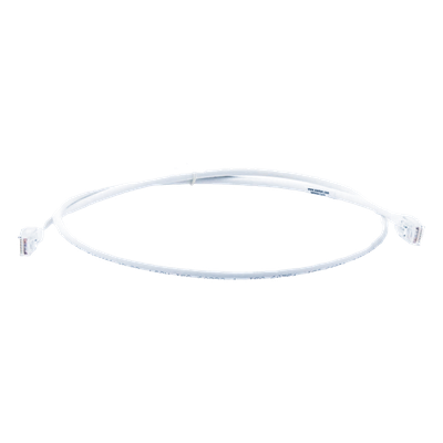 Patch Cord Modular Cat6 UTP / CM-LS0H / 0.91m (3 Pies) / 26AWG / 5.3mm OD / Blanco / Bulk