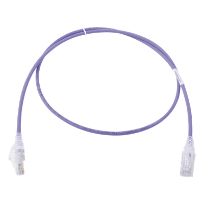 Patch Cord Cat6 UTP / 28AWG / 0.91 m (3 ft) / CM/LS0H / Diámetro 4.0 mm / Violeta