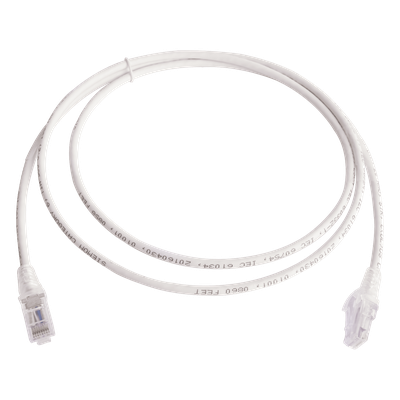 Patch Cord Cat6 UTP / 1.52 m (5 ft) / CM/LS0H / 26 AWG / Alta Densidad / Blanco