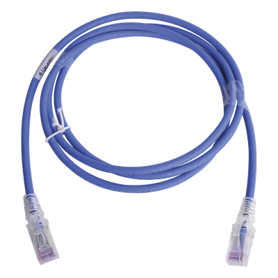 Patch Cord Cat6 UTP / CM/LS0H / 1.52 m (5 pies) / 250 MHz / PoE / Ultra Delgado / Azul