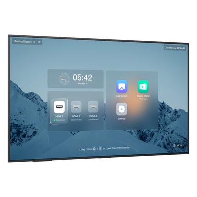 Pantalla Profesional para Videoconferencia / 75 pulgadas / 4K UHD IPS 10-bit / Wi-Fi 6 / Bluetooth 5.1 / Android 13 / Gestión Centralizada