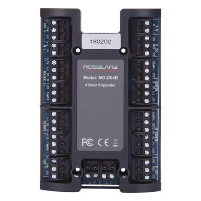 Módulo Expansor de Control de Acceso / 4 Puertos Wiegand / 4 Salidas Relé 5A NA/NC/COM / Comunicación Supervisada / 12 VCC / Diseño Compacto