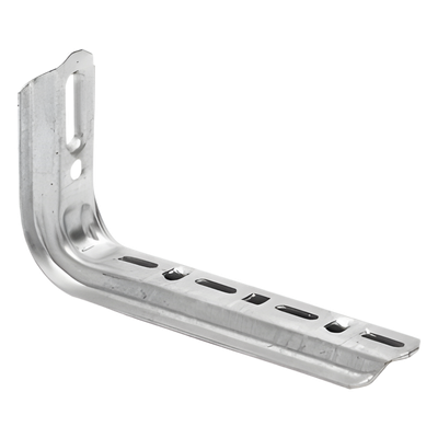 Ménsula Omega Tipo L / 310 mm de Ancho / Acero al Carbono Calibre 13 / Acabado Electro Zinc / Montaje en Muro