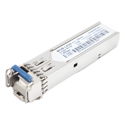 Transceptor WDM SFP / 1G LC / Mono Modo / 20 km / 1310nm TX 1550nm RX / 66 pies