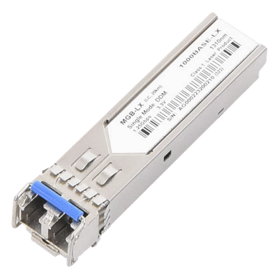 Transceptor mini-GBIC SFP 1G / LC Duplex / Fibra Monomodo / 20 Km / 10 Piezas / -40 a 75 °C