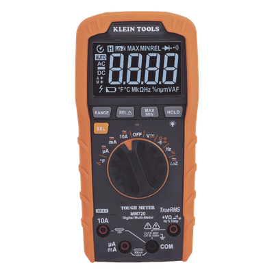 Multímetro Digital / Rango Automático / TRMS 1000 V / 10 A / Temperatura / LOZ / IP42 / Caída 2 m (6.6 ft)