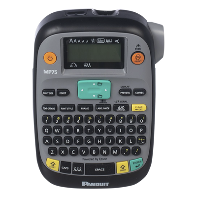 Impresora Etiquetadora Portátil Industrial / 0.75 in (1.91 cm) Ancho Máx / 180 dpi / Teclado QWERTY / LCD Retroiluminada
