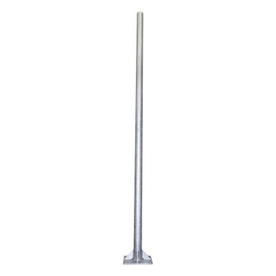 Poste de Acero Galvanizado / 3 m (9.84 ft) / Tubo 3′ Cédula 30 / Carga 20 kg / Base 30×30 cm