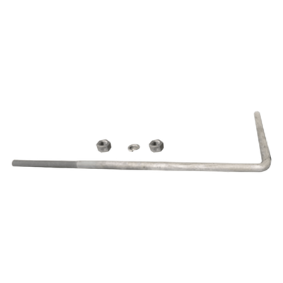 Ancla en L / 3/4′ / 62 x 22 cm / Galvanizado por Inmersión en Caliente / 1 Pieza