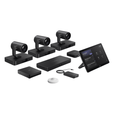 Sistema de Videoconferencia / Intel Ultra5 125H con NPU / Triple Cámara 20x Zoom Óptico / 9 Cámaras Multicámara / Compartición 4K/60fps / Panel Táctil 11.6′ Full HD