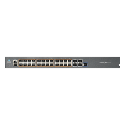 Switch Capa 3 / 28 Puertos / 24 PoE Gigabit 802.3af/at / 4 SFP+ / 128 Gbps / Administración en la Nube