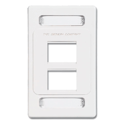 Placa de Pared Modular / 4 Salidas / MAX / Compatible Z-MAX Blindados / Color Blanco