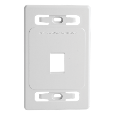 Placa de Pared Modular / 1 Salida / Color Blanco / Versión Bulk / MAX