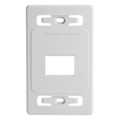 Placa de Pared Modular / 2 Salidas / Blanco / Versión Bulk / Termoplástico Resistente
