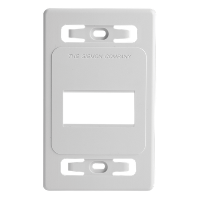 Placa de Pared Modular / 3 Salidas / Blanco / Bulk / MAX / Z-MAX Blindados