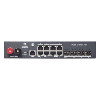 Switch PoE / 8 Puertos Gigabit / 4 SFP+ / 170 W PoE Budget / Capa 2 / Gestión en la Nube / DC