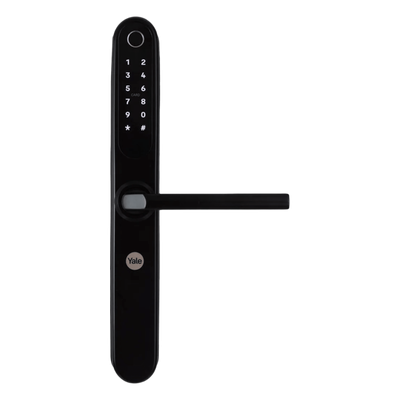 Cerradura Digital / Mecanismo de Embutir / Backset 50 mm / IP66 / 100 Huellas / 300 Accesos / Negro