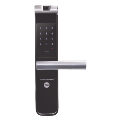 Cerradura Electrónica Autónoma / Biométrica y Teclado / 100 Usuarios / Puertas 35 a 90 mm / Salida Antipánico / Alarma de Intrusión